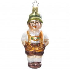 NEW - Inge Glas Glass Ornament - "Franz" Oktoberfest Man